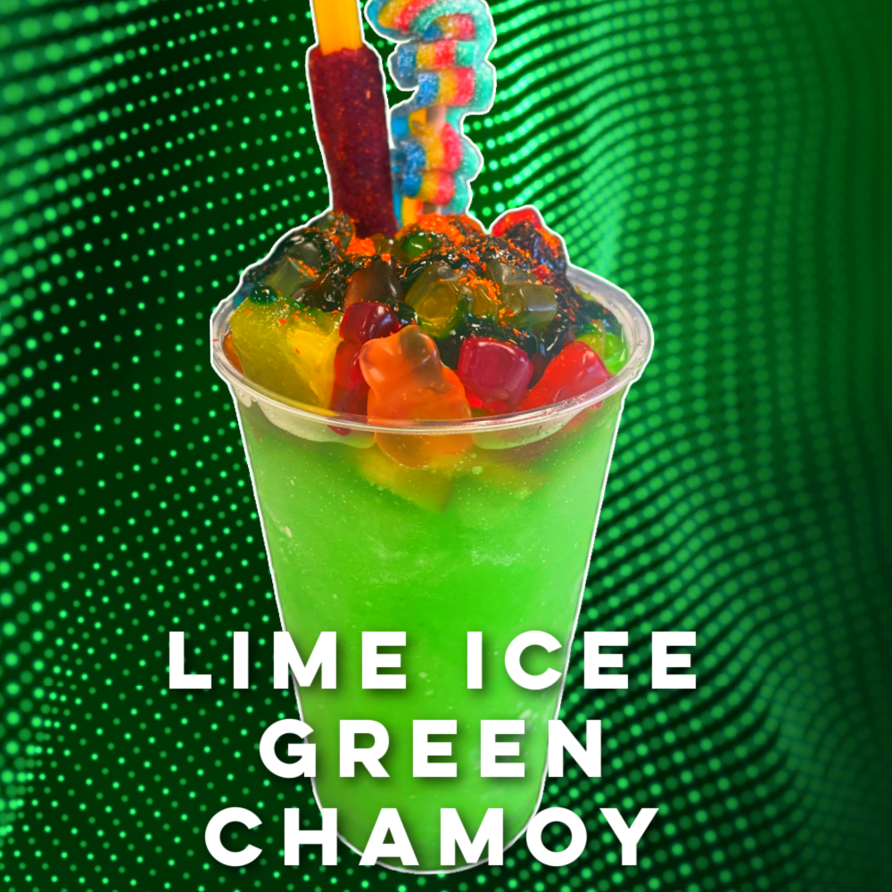 LIME ICEE GREEN CHAMOY