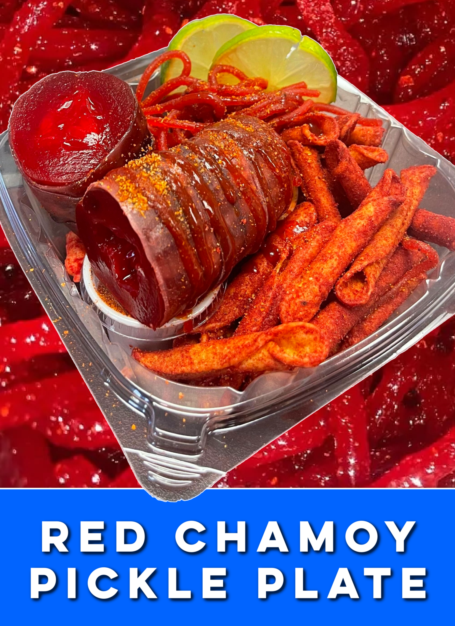Red Chamoy Pickle Plate