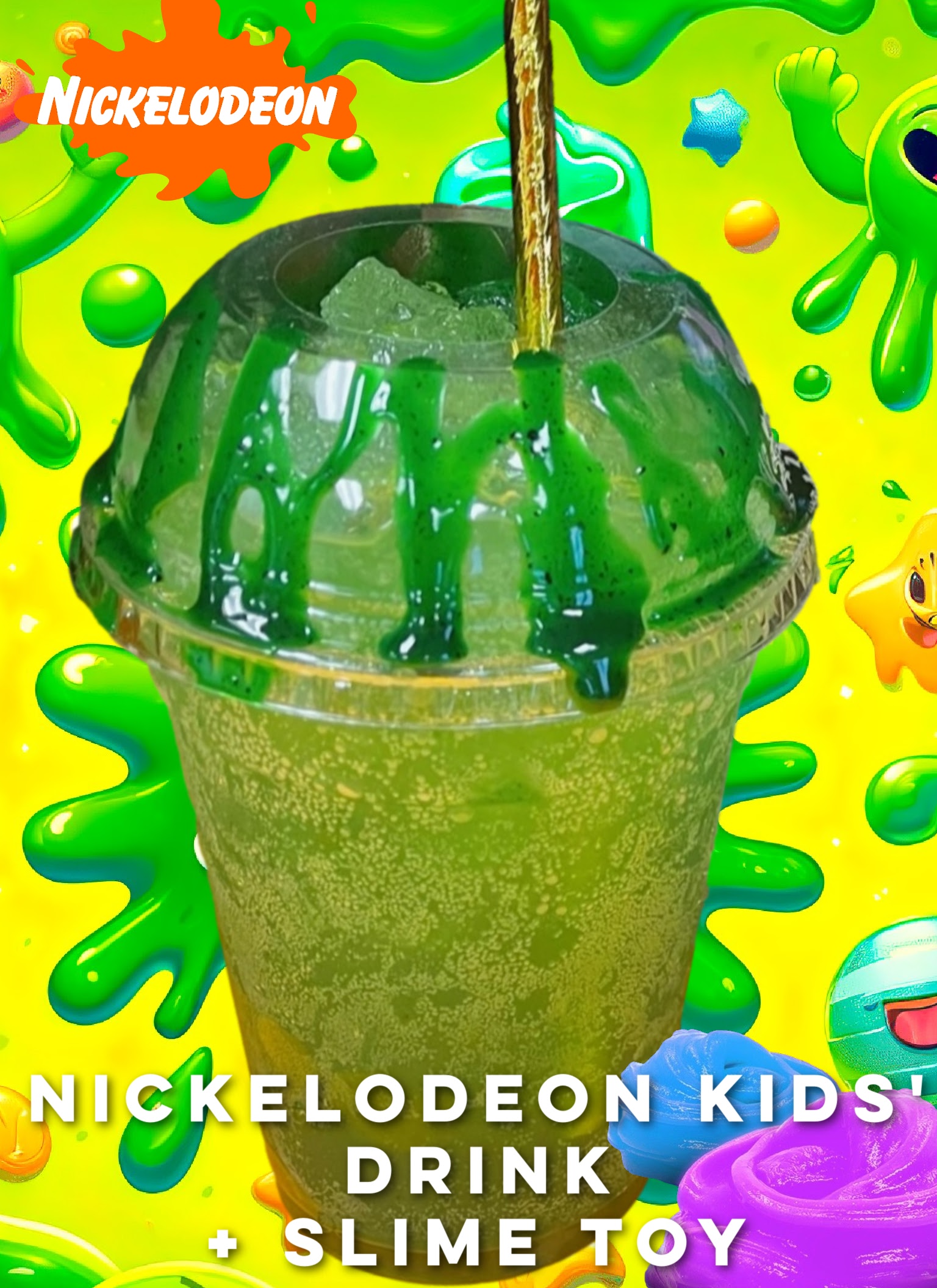 Nickelodeon Kids' Drink + Slime Toy