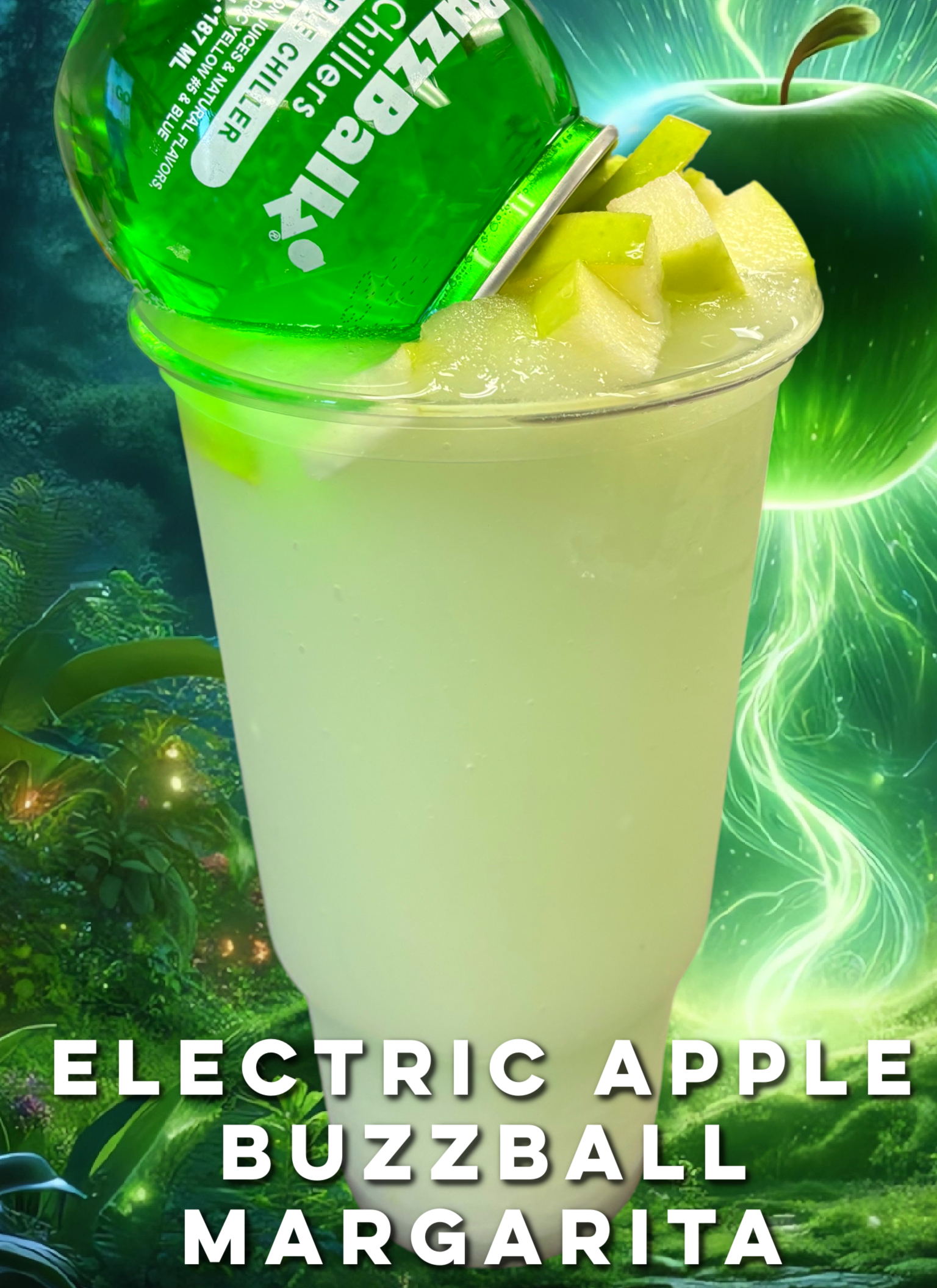 Electric Apple BuzzBall Margarita