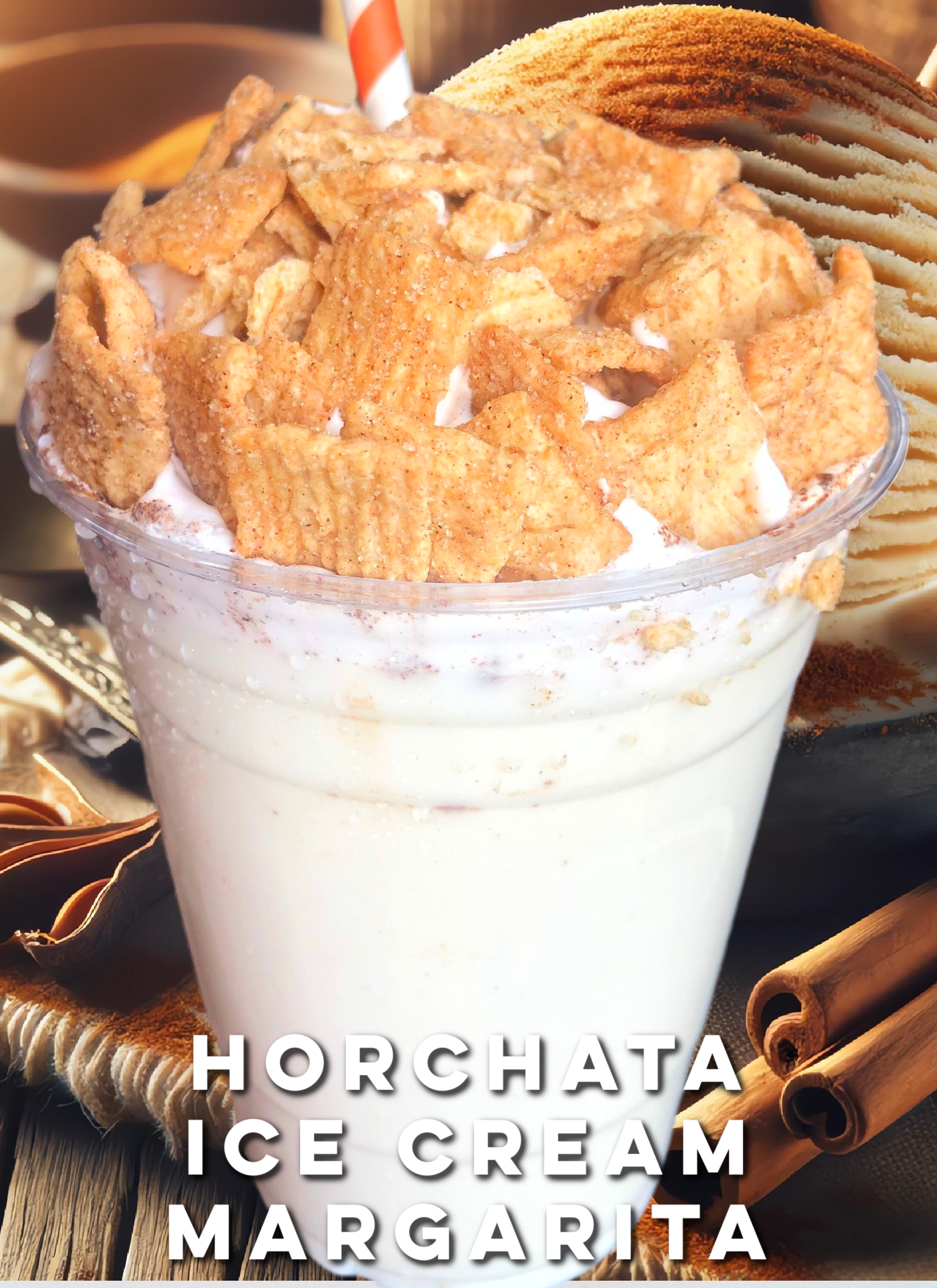 Horchata Ice Cream Margarita