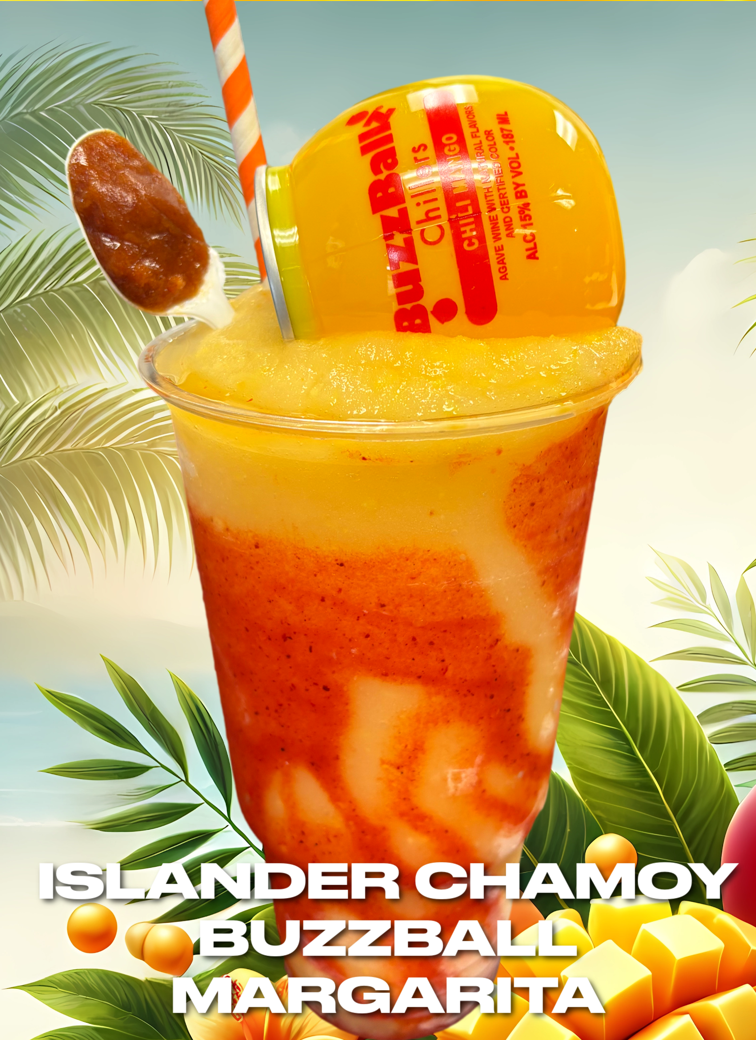 Islander Chamoy BuzzBall Margarita