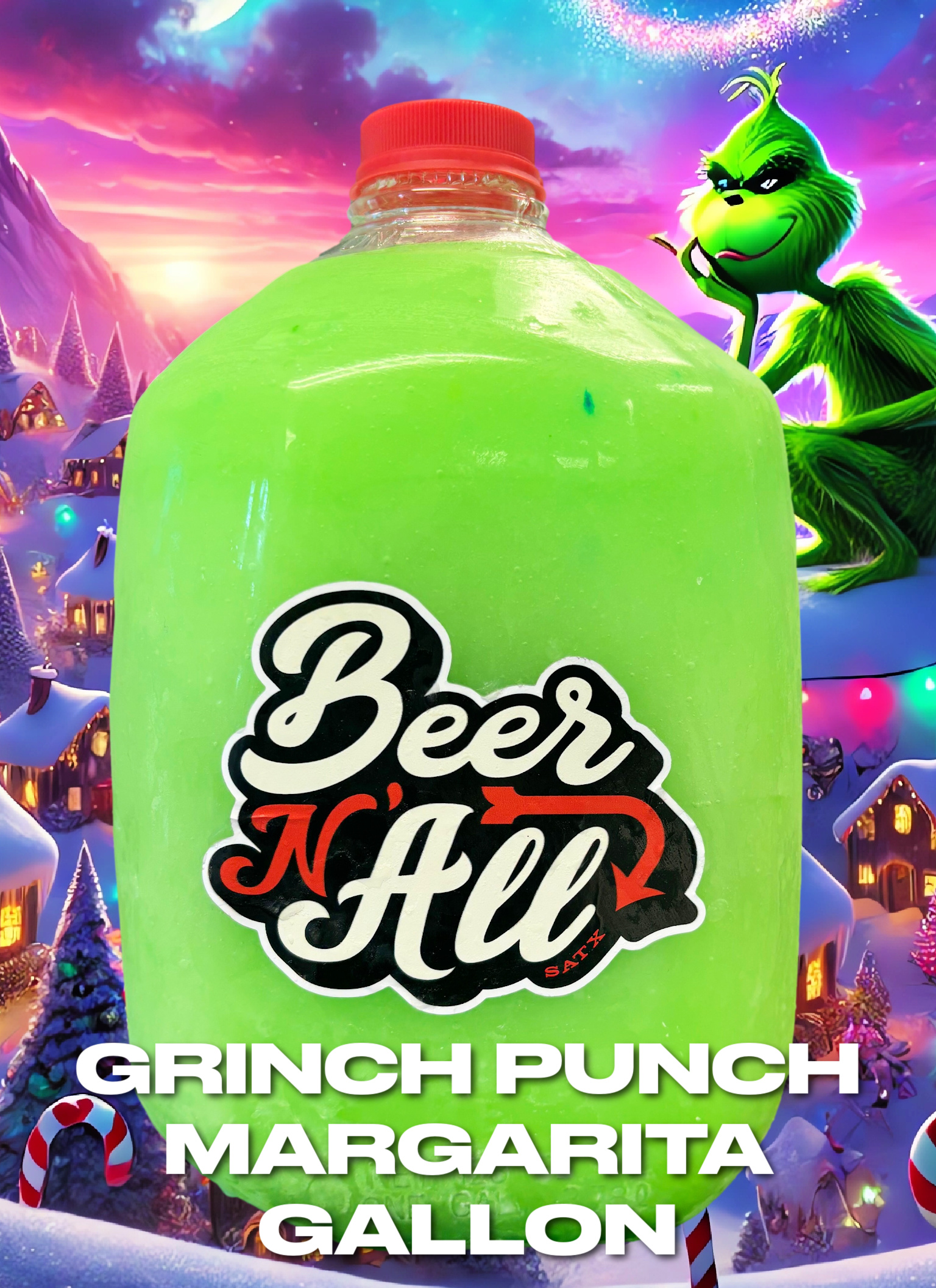 Grinch Punch Margarita Gallon