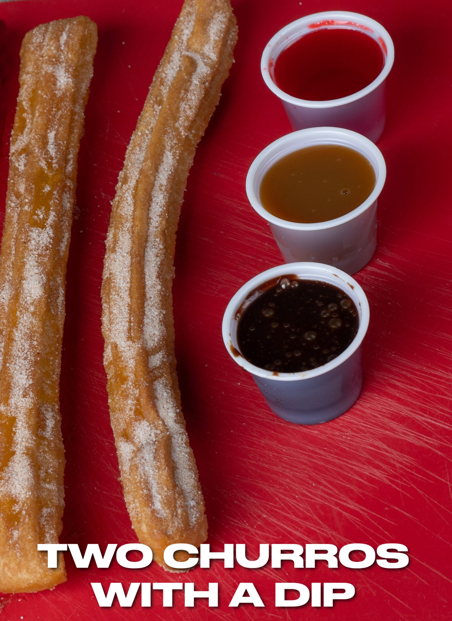 Two Churros with a Dip