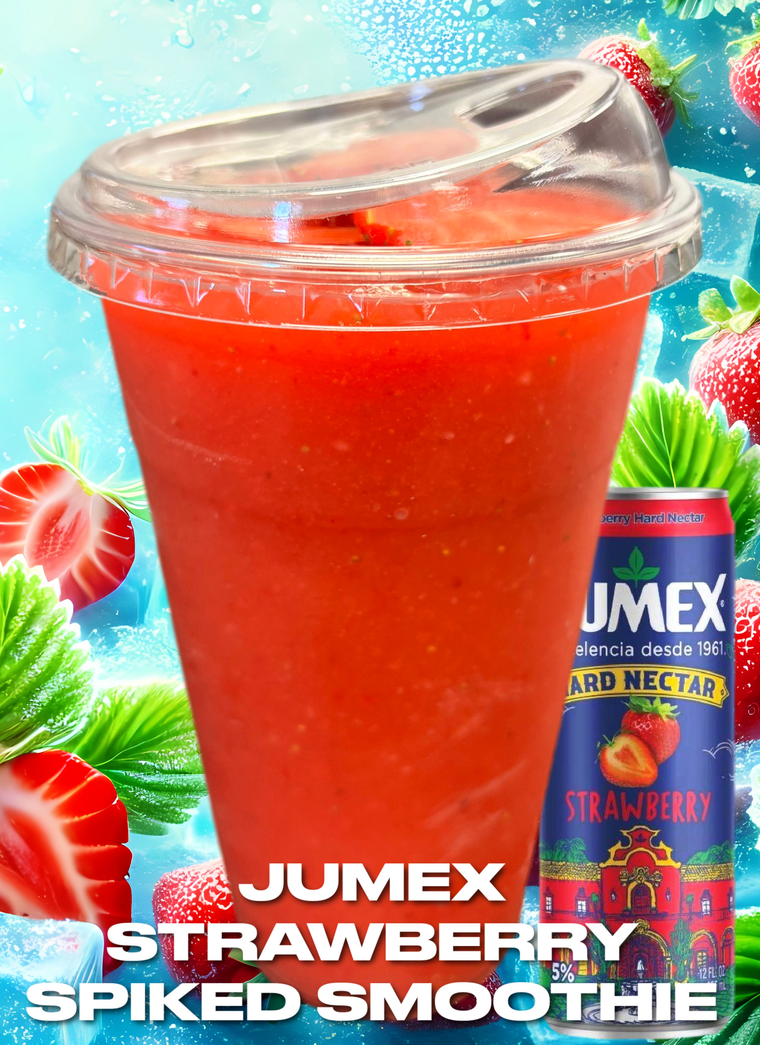 Jumex Strawberry Spiked Smoothie