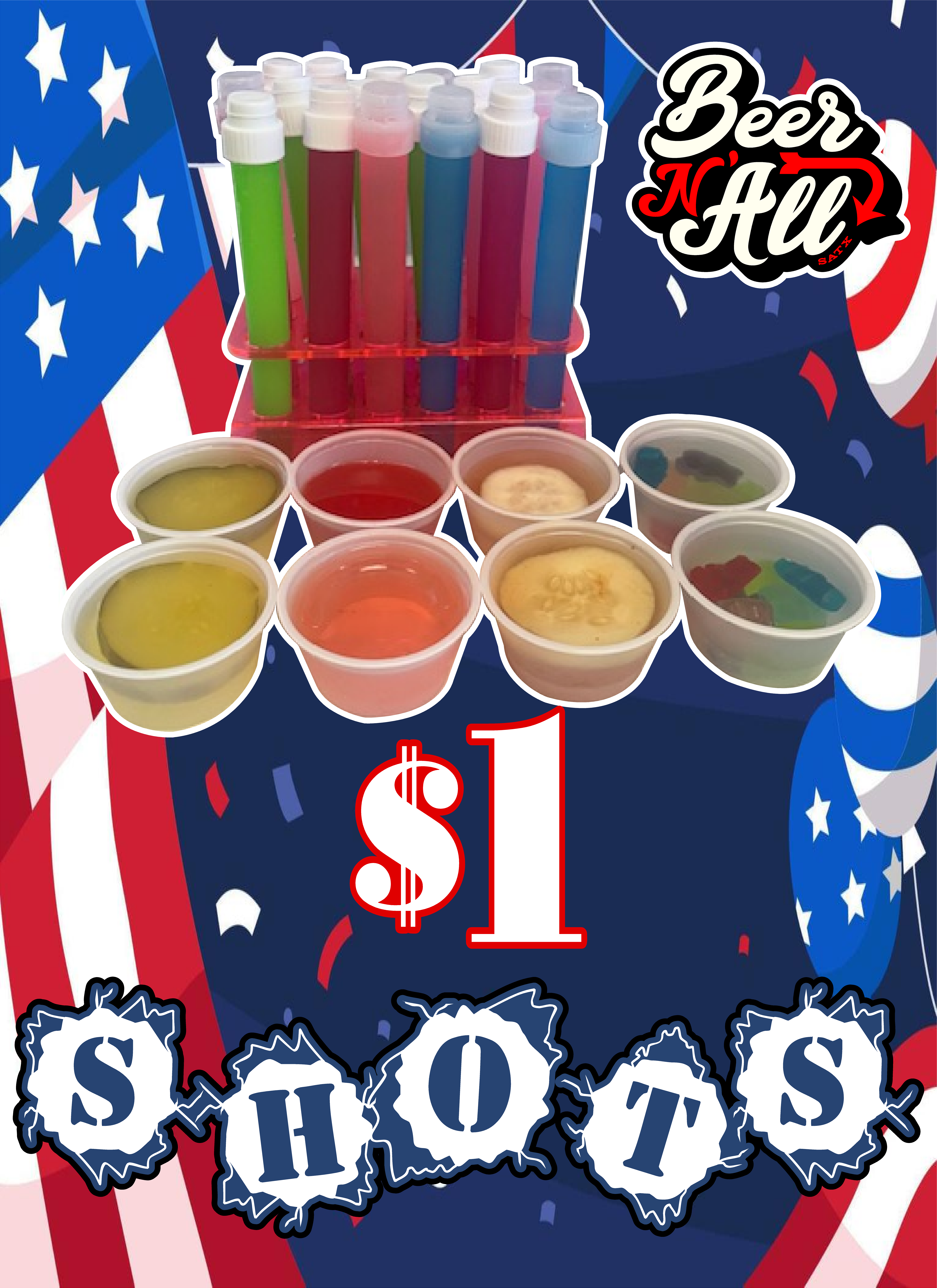 $1 Happy Hour Shots