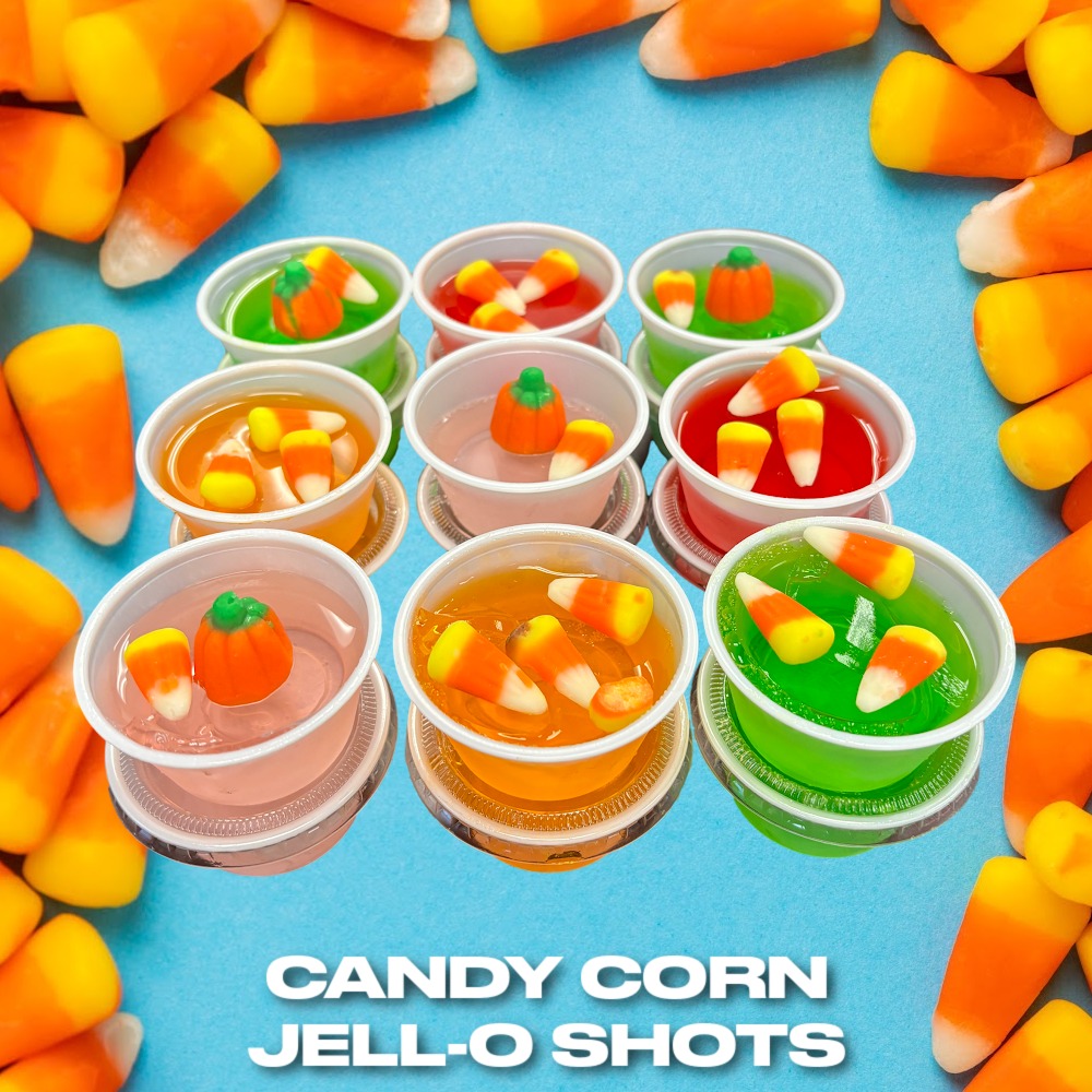 Candy Corn Jell-O Shots