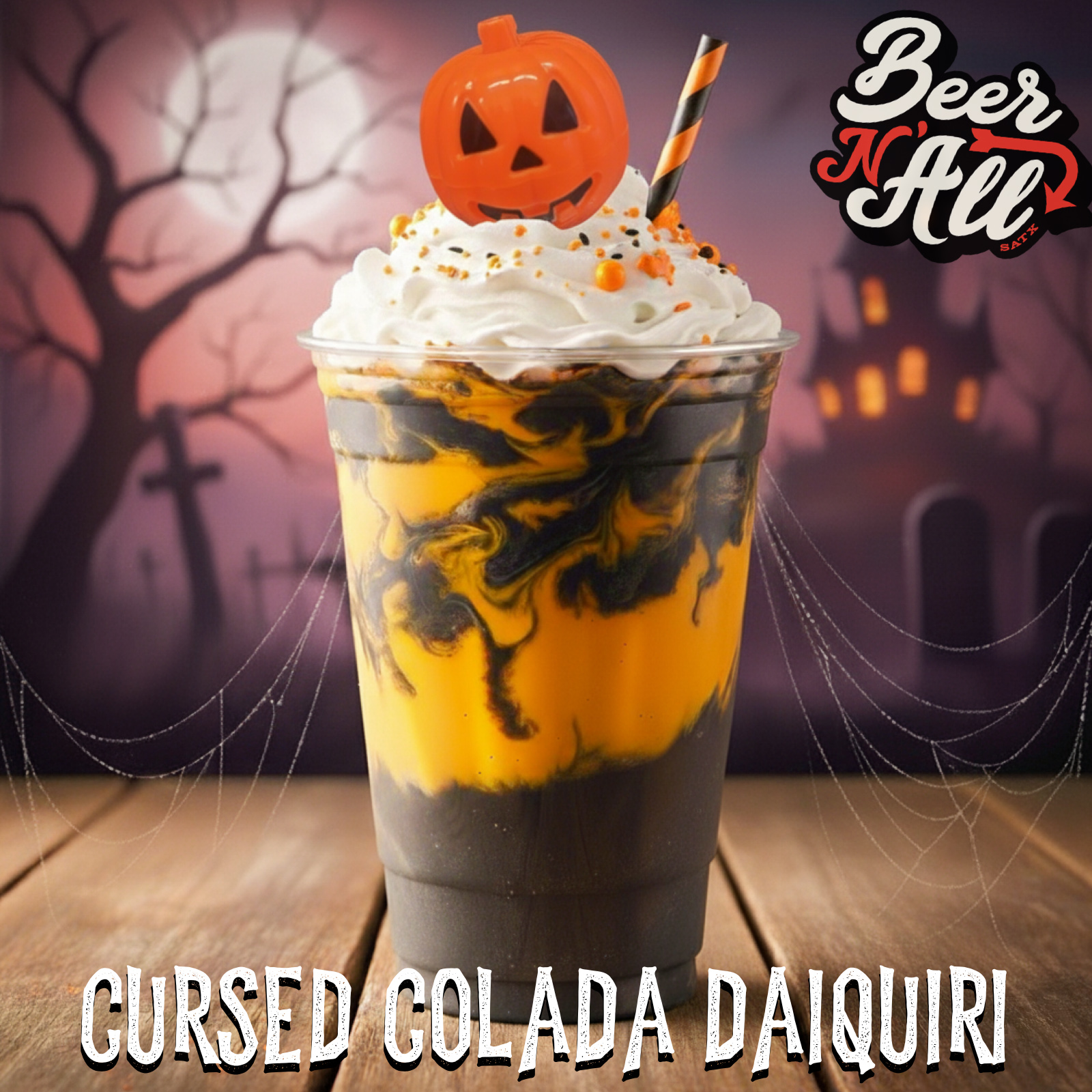 Cursed Colada Orange & Black